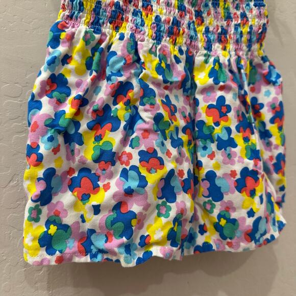 Mini Boden Bright Floral Smocked Tank Top - Picture 5 of 7